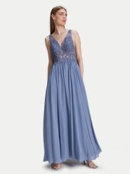 Swing Sukienka wieczorowa 5AH035HK Niebieski Slim Fit. Niebieskie sukienki damskie Hey Kyla, bez wzorów, z syntetyku, wizytowe, bez kołnierzyka, bez ramiączek. Za 829.99 zł.