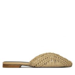 Klapki Patrizia Pepe. Brązowe klapki damskie Patrizia Pepe, bez wzorów, bez obcasa, bez zapięcia. Za 1,249.00 zł.