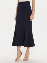 Rinascimento Spódnica midi CFC0121278003 Czarny Regular Fit. Czarne spódnice damskie Rinascimento, m, bez wzorów, z syntetyku, midi. Za 279.99 zł.