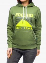 Bluza z kapturem damska Edelrid Spotter Hoody IV - kale. Bluzy damskie Black Diamond, bez wzorów, bez ramiączek, z kapturem. Za 347.09 zł.