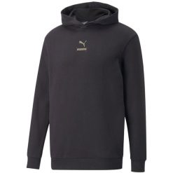 Bluza męska Puma Better Hoodie FL Pebble. Czarne bluzy sportowe męskie Puma, m, bez wzorów, bez kaptura, na fitness i siłownię. Za 126.65 zł.