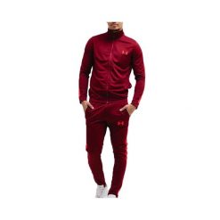 Dres sportowy Under Armour Emea. Czerwone komplety dresowe męskie Under Armour, xs, bez wzorów, z dresówki. Za 322.50 zł.
