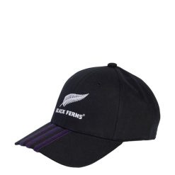 Czapka bejsbolowa 3-Stripes Black Ferns. Czarne czapki damskie Adidas, bez wzorów, z bawełny. Za 119.00 zł.