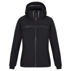 Damska kurtka narciarska Kilpi HATTORI-W. Czarne kurtki sportowe damskie Kilpi, l, z aplikacjami, z materiału, bez ramiączek, bez kaptura, narciarskie. Za 576.00 zł.