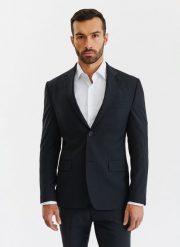 PAKO LORENTE – Marynarka garniturowa P22WF-3G-039-C-S. Czarne garnitury męskie Pako Lorente, m, bez wzorów, z lycry, klasyczne. Za 499.99 zł.