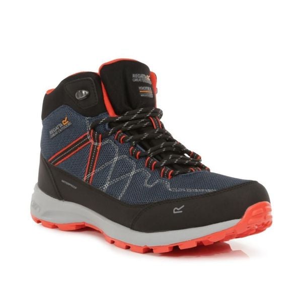 Buty trekkingowe męskie Samaris Lite. Niebieskie buty zimowe męskie Regatta, z gumy, bez zapięcia. Za 241.60 zł.