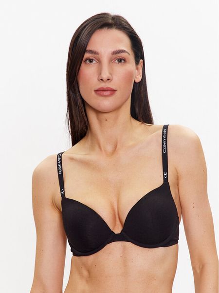 Calvin Klein Underwear Biustonosz push-up 000QF7220E Czarny. Czarne biustonosze Calvin Klein Underwear, bez wzorów, z bawełny. Za 109.99 zł.