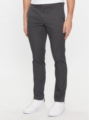 Tommy Hilfiger Chinosy Core Bleecker MW0MW28883 Szary Slim Fit. Szare eleganckie spodnie męskie Tommy Hilfiger, bez wzorów, z bawełny. Za 359.99 zł.