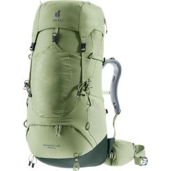 Plecak trekkingowy damski Deuter Aircontact Lite 45 + 10 SL - grove/ivy. Brązowe plecaki damskie Deuter, bez wzorów, sportowe. Za 849.99 zł.