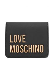 LOVE MOSCHINO Portfel JC5612PP1PKD0000 Czarny. Czarne portfele damskie Love Moschino, ze skóry. Za 399.99 zł.