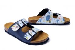 DR. BRINKMANN 700552-51 bleu, klapki damskie. Niebieskie klapki damskie Dr. Brinkmann, na lato, bez wzorów, bez obcasa, bez zapięcia. Za 184.90 zł.