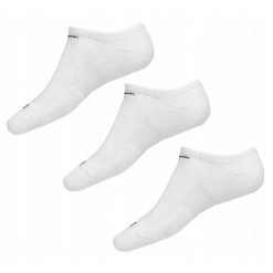 Skarpety stopki Nike Dri-FIT 3 pary białe. Białe skarpetki damskie Nike, bez wzorów. Za 71.00 zł.