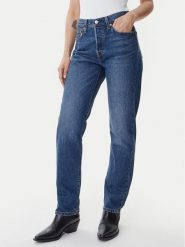 Levi's® Jeansy 501® Original A8746-0001 Niebieski Slim Fit. Niebieskie jeansy damskie bez wzorów, z bawełny. Za 499.99 zł.
