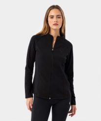 Bluza z zamkiem ocieplana dla kobiet Carpatree Aspen. Czarne bluzy damskie Carpatree, l, bez wzorów, z elastanu, bez ramiączek, bez kaptura. Za 191.99 zł.