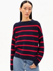 ARMEDANGELS sweter z dzianiny - Merinaa Kobiety Bawełna niebieski, XS. Niebieskie swetry nierozpinane damskie ARMEDANGELS, xs, bez wzorów, z bawełny, bez kołnierzyka, bez ramiączek. Za 229.95 zł.