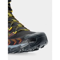 Buty turystyczne męskie La Sportiva Ultra Raptor II Mid GTX. Czarne buty zimowe męskie La Sportiva, bez wzorów, bez obcasa, bez zapięcia. Za 818.99 zł.