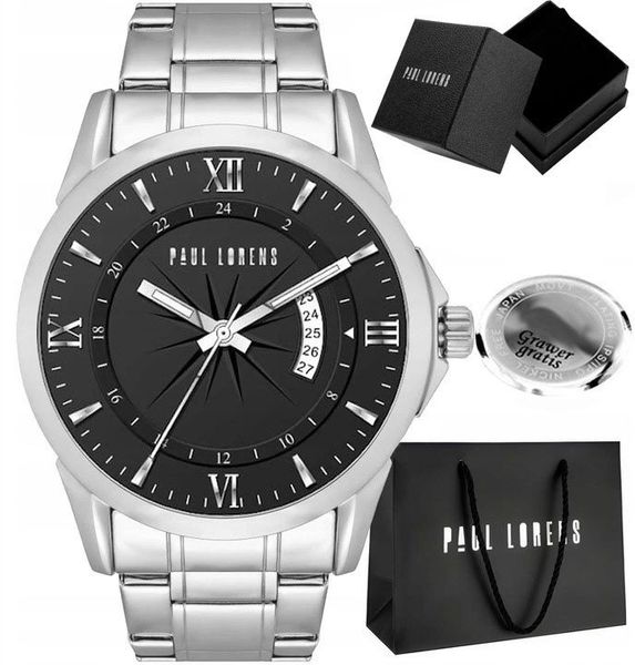 Zegarek męski Paul Lorens - TRISTOR z grawerem. Zegarki męskie Paul Lorens, bez wzorów. Za 199.00 zł.