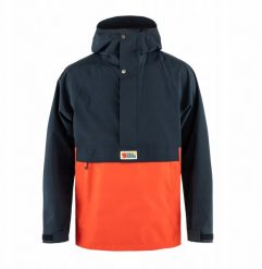 Kurtka przeciwdeszczowa Fjallraven Vardag Hydratic Anorak - dark navy/flame orange. Niebieskie kurtki męskie Fjallraven Kanken, m, bez wzorów, bez kaptura. Za 1,343.07 zł.