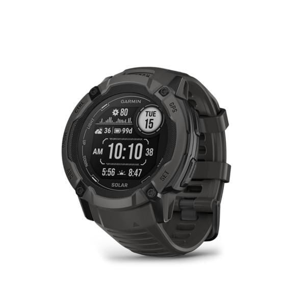 Zegarek Garmin Instinct 2X Solar. Czarne zegarki męskie Garmin, bez wzorów, z włókna. W wyprzedaży za 1,570.00 zł.