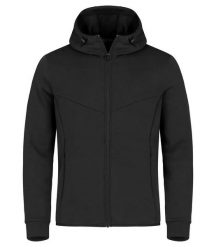 Clique Hayden kurtka z kapturem z tkaniny air-layer czarna. Czarne kurtki męskie CLIQUE, m, bez wzorów, z elastanu, z kapturem. Za 248.38 zł.