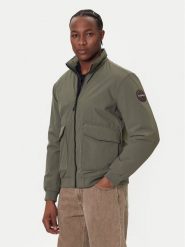 Napapijri Kurtka bomber A-Giovi NP0A88U2 Zielony Regular Fit. Zielone kurtki męskie Napapijri, m, bez wzorów, z syntetyku, bez kaptura. Za 879.99 zł.