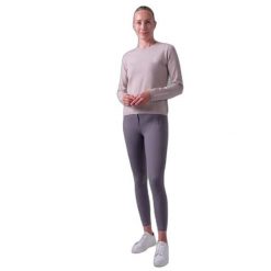 Sweter z dzianiny z logo dla kobiet PS of Sweden. Brązowe swetry nierozpinane damskie PS OF SWEDEN, na zimę, bez wzorów, z dzianiny, bez kołnierzyka, bez ramiączek. Za 570.50 zł.