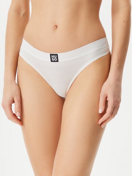 HUGO Stringi 50496809 Beżowy. Brązowe majtki damskie Hugo. Za 79.99 zł.
