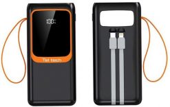 Powerbank Teltech TT-PB50 50000mAh Czarny. Czarne powerbanki Teltech. Za 136.39 zł.