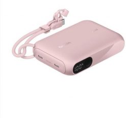 Powerbank Belkin Powerbank z wyświetlaczem 20W 10.000mAh USB-C różowy BPB027hqPK. Czerwone powerbanki Belkin. Za 160.36 zł.