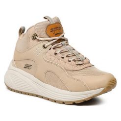 Buty trekkingowe damskie SKECHERS BOB SPARROW 2.0 MT eko skóra. Brązowe obuwie trekkingowe damskie Skechers, ze skóry, bez zapięcia. Za 232.00 zł.
