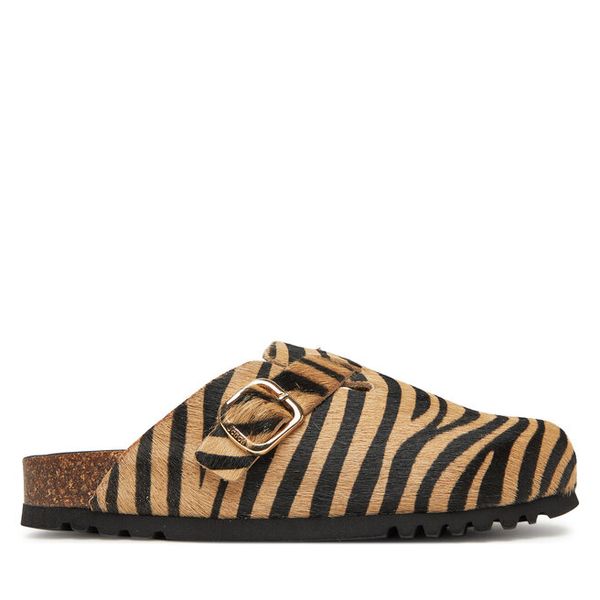 Klapki Scholl. Brązowe klapki damskie Scholl, bez wzorów, bez obcasa, bez zapięcia. Za 479.99 zł.