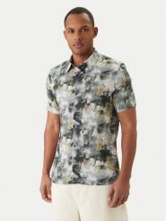 Guess Koszula M6GH65 W1916 Szary Regular Fit. Szare koszule męskie Guess, l, z aplikacjami, z wiskozy, bez kołnierzyka, bez ramiączek. Za 329.99 zł.