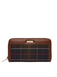 Barbour Portfel Daphne Tartan Purse LLG0039TN11 Brązowy. Brązowe portfele damskie Barbour, z materiału. Za 399.99 zł.