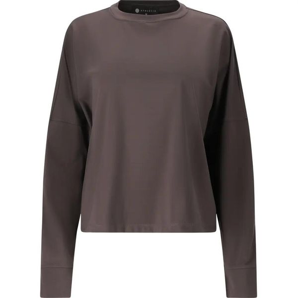 Bluza damska Athlecia Guyana. Czarne bluzy damskie Athlecia, bez wzorów, z elastanu, klasyczne, bez ramiączek, bez kaptura. Za 232.70 zł.