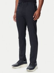 BOSS Chinosy TR_CommuterSL NextCo 50569813 Granatowy Slim Fit. Niebieskie eleganckie spodnie męskie Boss, bez wzorów, z bawełny. Za 679.99 zł.