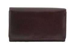 Portfel skórzany BARBERINI'S c. brązowy 8141-11. Brązowe portfele damskie Barberinis, ze skóry. Za 169.99 zł.