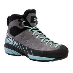 Buty podejściowe damskie SCARPA Mescalito Mid GTX. Szare obuwie trekkingowe damskie Scarpa, bez zapięcia. Za 899.99 zł.