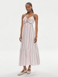 Pepe Jeans Sukienka letnia Diana PL953496 Kolorowy Regular Fit. Sukienki damskie Pepe Jeans, na lato, xl, bez wzorów, z jeansu, bez kołnierzyka, bez ramiączek. Za 339.99 zł.