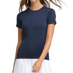 T-shirt Wilson Women's Seamless Pro. Niebieskie t-shirty damskie Wilson, s, bez wzorów, sportowe, bez kołnierzyka, bez ramiączek. W wyprzedaży za 232.55 zł.