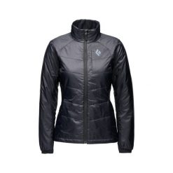 Damska kurtka puchowa Black Diamond Solution 2.0. Czarne kurtki sportowe damskie Black Diamond, na zimę, l, bez wzorów, z puchu, bez ramiączek, bez kaptura, narciarskie. Za 851.50 zł.