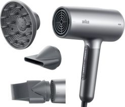 Braun HD4.3 HD435E srebrny. Szare suszarki do włosów BRAUN. Za 285.00 zł.