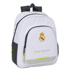 Plecak szkolny Real Madrid C.F. Poliester 600D. Białe plecaki męskie REAL MADRID, bez wzorów, z poliesteru, sportowe. Za 149.00 zł.