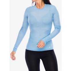 Bluza termoaktywna damska Smartwool Intraknit Thermal Merino BL Crew. Niebieskie bluzy damskie Smartwool, na zimę, l, bez wzorów, sportowe, bez ramiączek, bez kaptura. Za 419.99 zł.