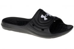 Klapki męskie Under Armour Locker IV SL. Białe klapki męskie Under Armour, bez wzorów, z materiału, bez zapięcia. Za 127.20 zł.