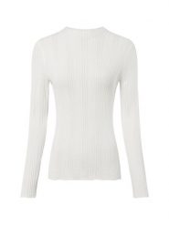 Marie Lund sweter z koronkowej dzianiny Kobiety biały, XL. Białe swetry nierozpinane damskie Marie Lund, uniwersalny, bez wzorów, z dzianiny, bez kołnierzyka, bez ramiączek. Za 199.95 zł.