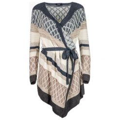 Desigual sweter damski Tamesis XS wielobarwny. Swetry nierozpinane damskie Desigual, xs, bez wzorów, z dzianiny, bez kołnierzyka, bez ramiączek. W wyprzedaży za 237.00 zł.