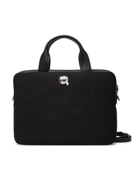 KARL LAGERFELD Torba na laptopa A1W32103 Czarny. Czarne torby na laptopa damskie KARL LAGERFELD, bez wzorów, z materiału. Za 559.99 zł.