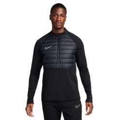 Męska Zimowa Bluza Academy Warrior. Czarne bluzy męskie Nike, na zimę, m, bez wzorów, bez ramiączek, bez kaptura. Za 366.99 zł.