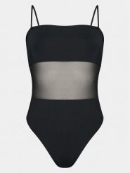 Calvin Klein Swimwear Strój kąpielowy KW0KW02327 Czarny. Czarne stroje kąpielowe damskie Calvin Klein Swimwear, xs, bez wzorów, z syntetyku. Za 389.99 zł.