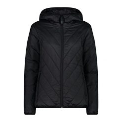 Kurtka damska turystyczna CMP 34K0306. Czarne kurtki sportowe damskie CMP, l, bez wzorów, bez ramiączek, bez kaptura, trekkingowe. Za 508.50 zł.